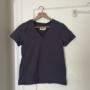 Pact Women's Charcoal V-Neck Tee